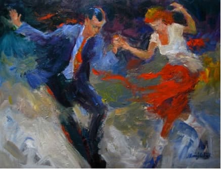 Bobby Socks Dancer Painting