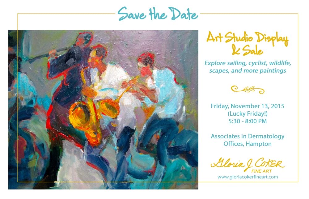 Save the Date - Studio Art Display and Sale