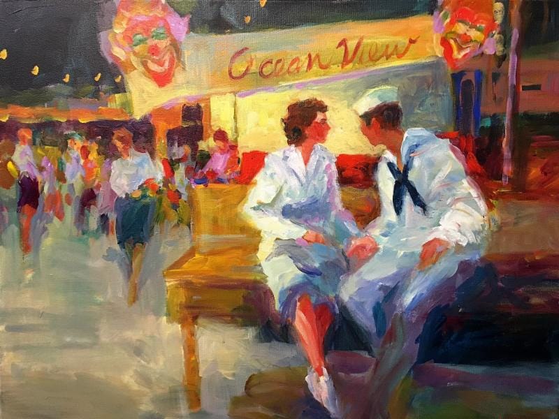 Painting at the East Beach Plein Air Painting Escape