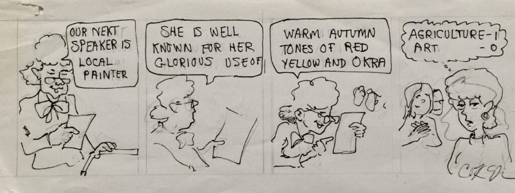 artist cartoon sketch