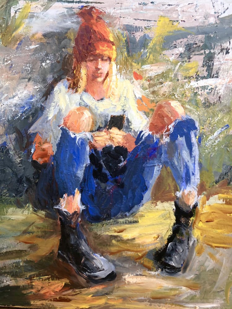 Nanesemond-Suffolk Academy Art Show I have My Phone have My Phone 30x24