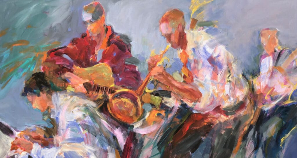 Letting Loose Jazz After Midnight 36x48