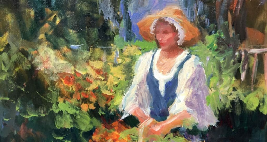 Colongia Girl in the Garden