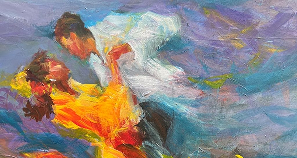 Dancing in the Waves 24x30