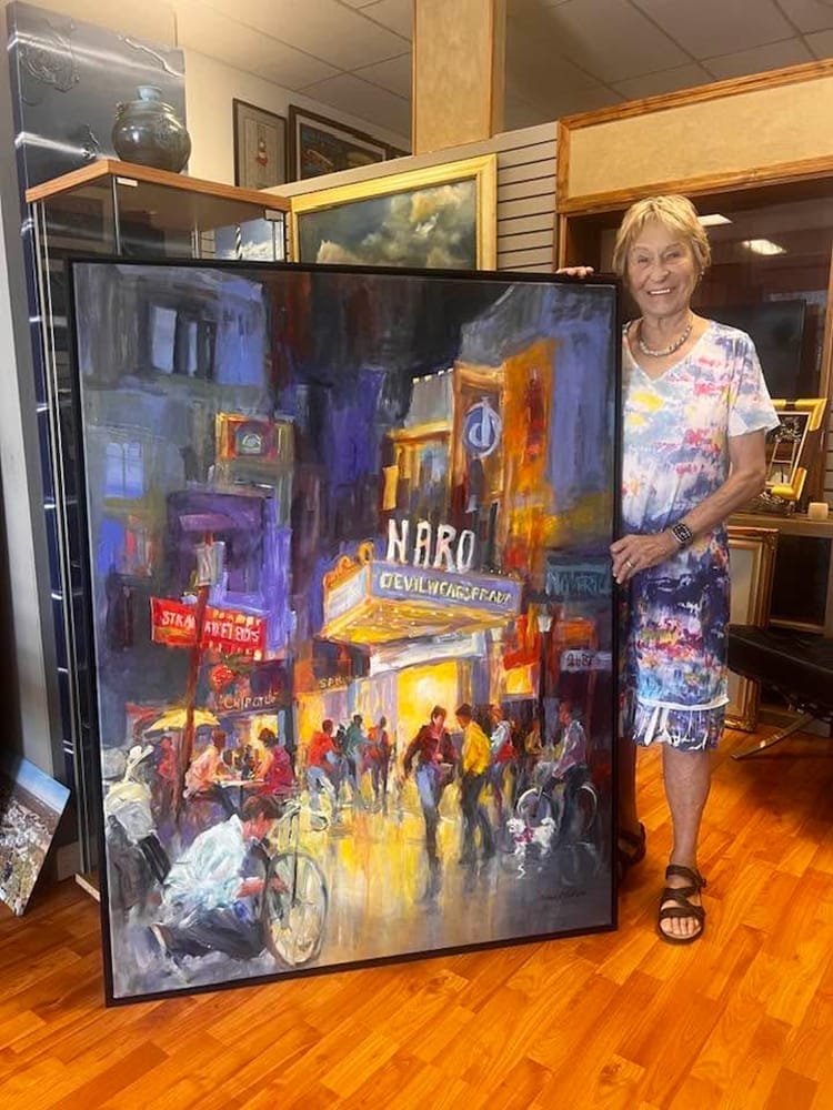 Commission by Gloria Coker featuring scenes from Ghent, Norfolk.